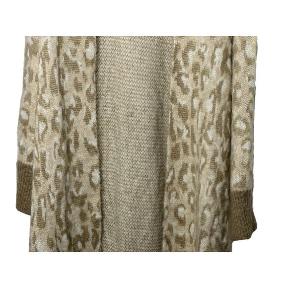 Topshop Leopard Print Longline Open Front Cardigan Size 0-2 NEW - Picture 7 of 9